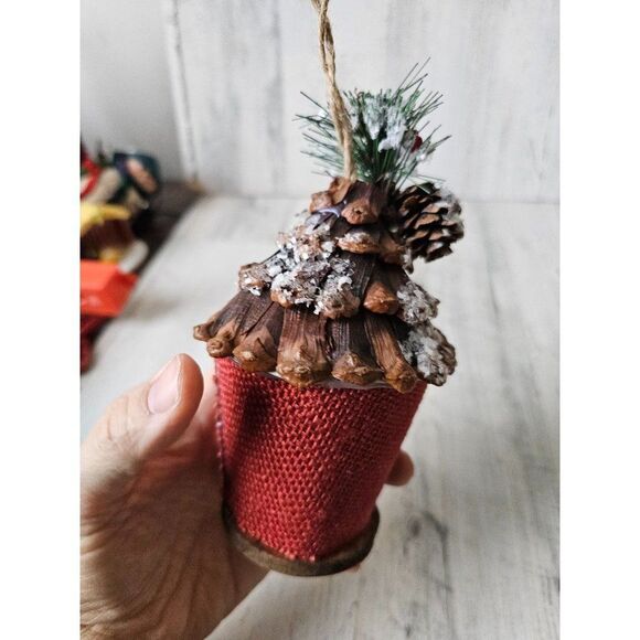 Unique birdhouse wooden acorn AS IS ornament tree - Picture 6 of 9